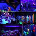 thumbnail image 2 of Paquete de 4 luces LED negras Blacklight YANYCN de 100 W, IP66, impermeables, 2 of 7