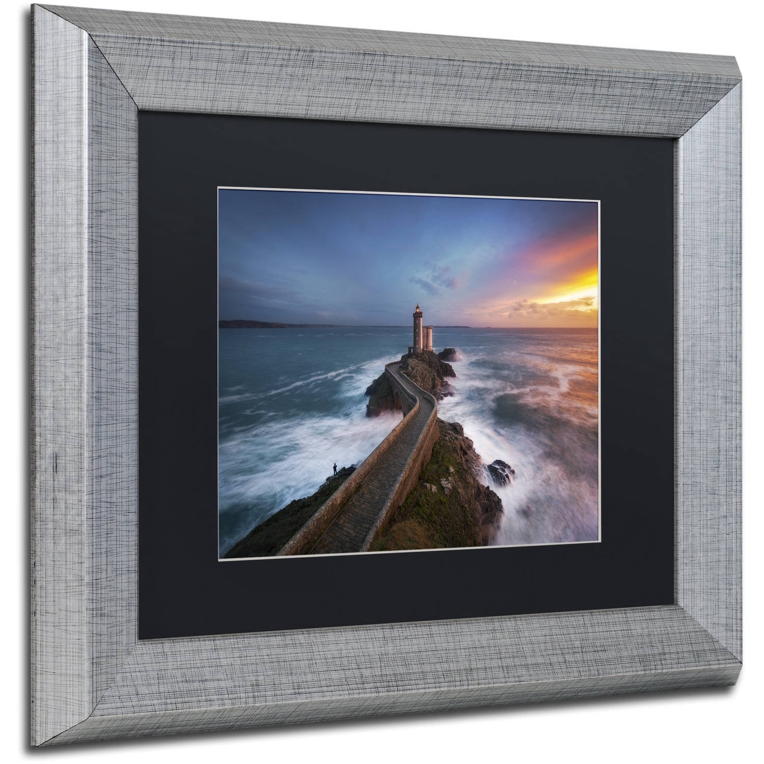 Trademark Fine Art "Red of Pleasure" Canvas Art by Mathieu Rivrin, Black Matte, Silver Frame