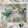 thumbnail image 6 of 2024 Placemat Cartoon Colorful Bird Pattern Linen Fabric Table Mats Family Dinner Tableware Kitchen Table Mat, 6 of 7