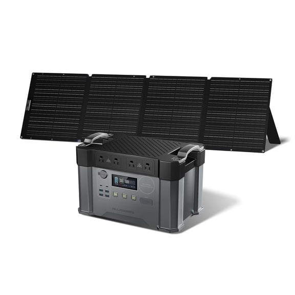 ALLPOWERS S2000PRO 1451Wh 2400W Portable Power Station with 200W Foldable Solar Panel Kit, Fast Solar Charging Generator for RV, Camping, Home Backup, Off-Grid Power