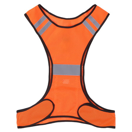 High Visibility Night Safety Vest Outdoor Sports Breathable Mesh Reflective Vest with Pocket for Running Cycling Jogging