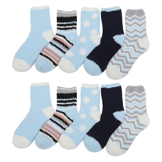 5 pares de calcetines para dormir hogar hembra medias cálidas calcetines de piso medias de piso