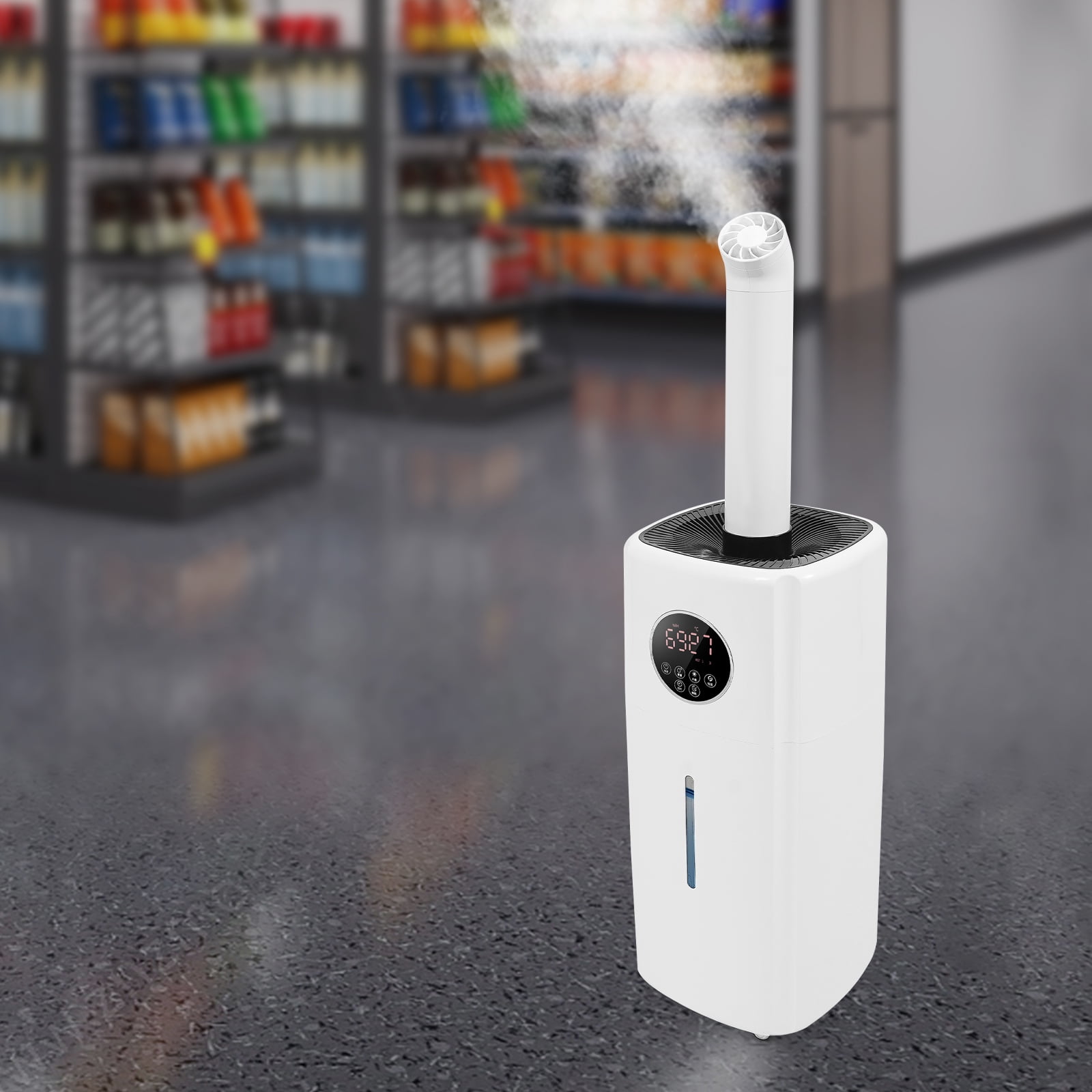 3 Speed Large Room Commercial Humidifier Whole-House Style Humidifier 21L for Supermarkets, Offices