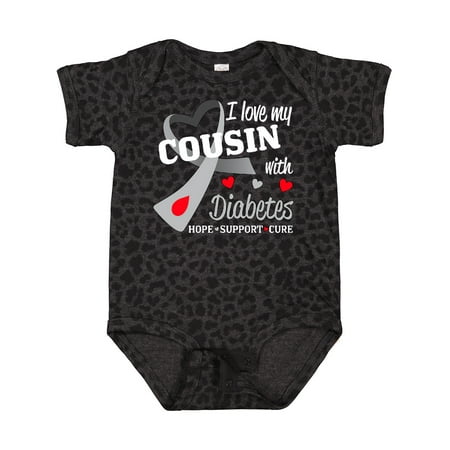 

Inktastic I Love My Cousin with Diabetes Gift Baby Boy or Baby Girl Bodysuit