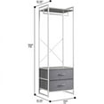 thumbnail image 2 of Clothing Rack with 2 Drawers - Tall Closet Stand Dresser for Bedroom, 2 of 3
