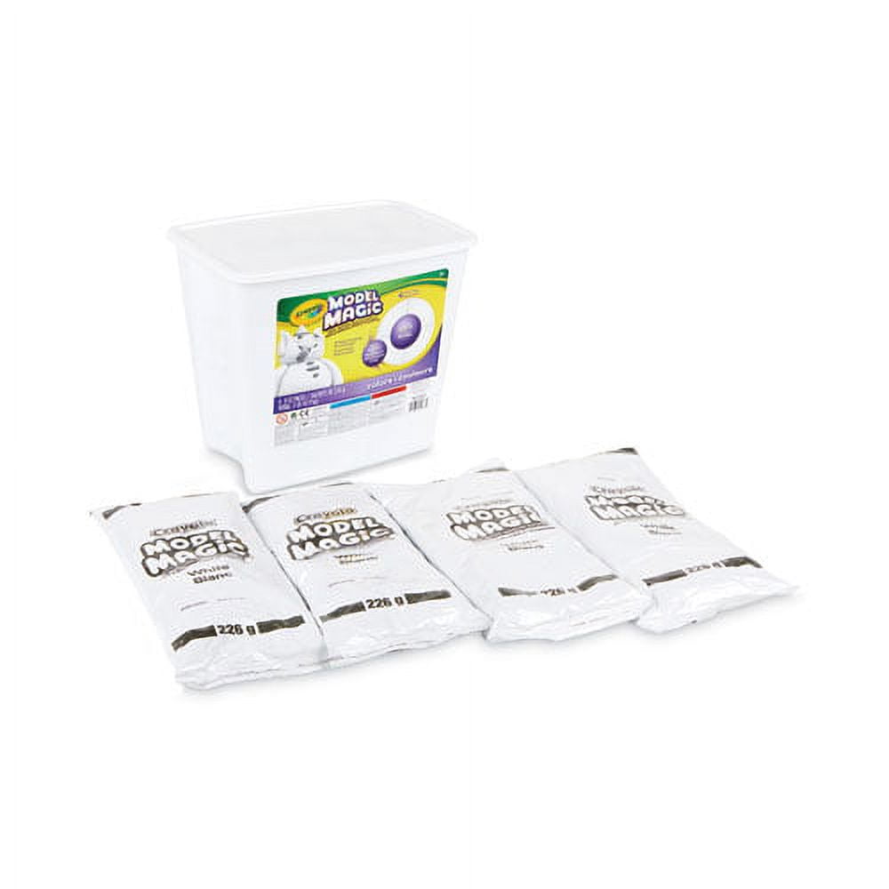 Model Magic Modeling Compound, 8 Oz Packs, 4 Packs, White, 2 Lbs | Bundle of 5