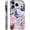 Bow Boot Disco Lip Collage, variant on Case Compatible with iPhone 17, Fall Prevention Hybrid 2-Layer Hard Shell Phone Cover for Girls Boys, Lily Floral Pink