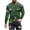 Army Green, variant on Honeeladyy Men's Christmas Blouse Tops 3D Funny Snowman Printed Round Neck Long Sleeve Pullover Ugly Christmas Santa Sweaters #Wf-Army Green-S