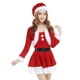 thumbnail image 3 of Disfraz de Navidad vestido de terciopelo con capa larga para mujer Yuyangstore, 3 of 7
