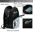 thumbnail image 4 of Defioc Vintage Floral Birds for Travel Backpack for Women,15.6 inch Laptop Backpack Carry On Backpack Personal Item Travel Bag Daypack for School Weekender Business Trip, 4 of 7
