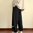 thumbnail image 5 of AherBiu Joggers For Men Drawstring Elastic Waisted Joggers With Zip Pockets Fleece Lined Casual Loose Workout Trousers, 5 of 5