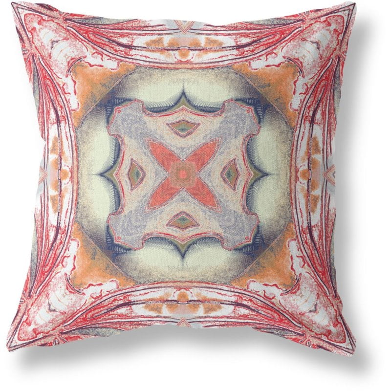 red floral pillows