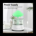 thumbnail image 2 of Rain Cloud Humidifier USB Night Light for Room Office AromaDiffuser Water Drop Sound with Remote Control Humidifier-A,1 x Humidifier 1 x Remote control (without 2xAAA batteries) 1 x USB cable,White, 2 of 9