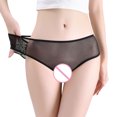 thumbnail image 5 of Bigersell Womens Boy Shorts Underwear Clearance Womens Briefs Underwear Tangas Panty Style P-1024 Spandex Thong Panties Ladies Thong Underwear Briefs High Waist Women's Panties Black One Size, 5 of 7