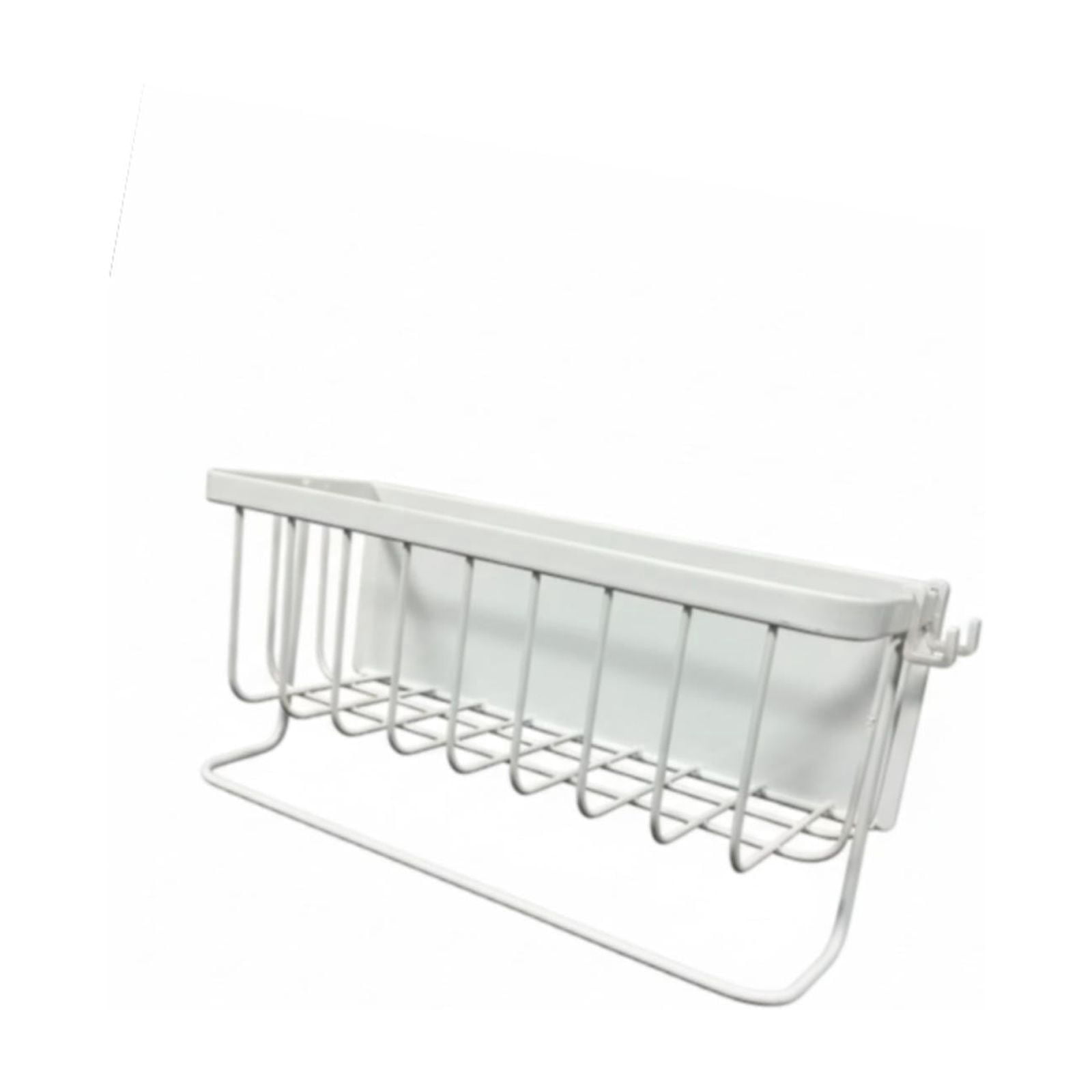 Fiocias Fridge Shelf Spice Rack Stainless Steel Kitchen Organizer Shelf Fridge Organizer White