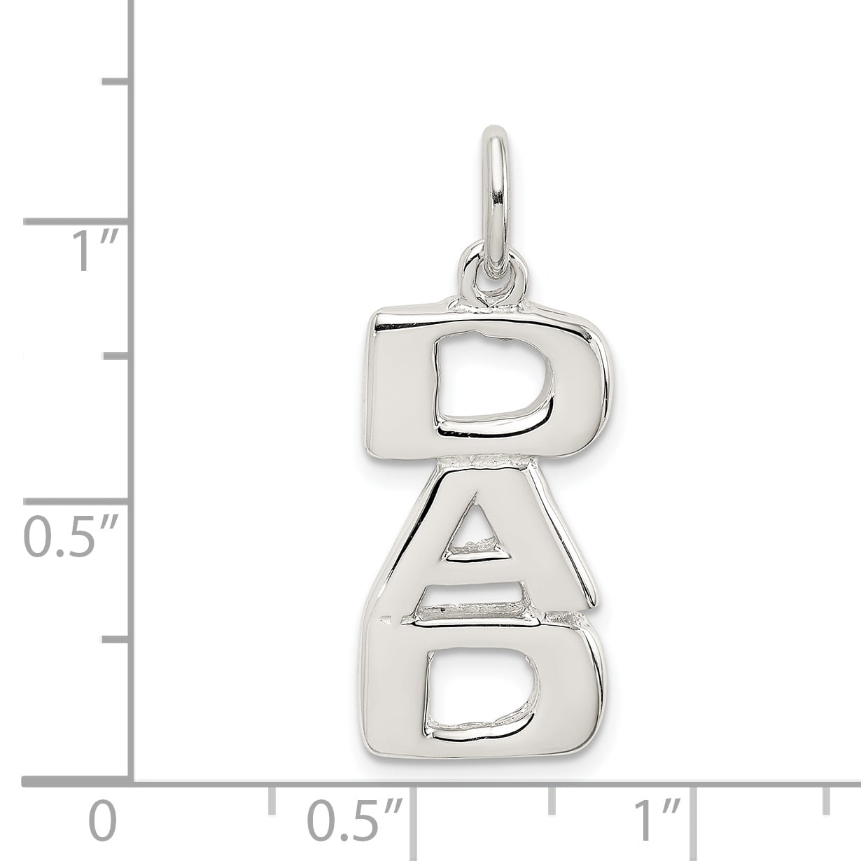 Sterling Silver DAD Charm QC1590
