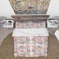 thumbnail image 2 of Designart 'Pink, Purple and Yellow Flowers' Floral Duvet Cover Set, 2 of 4