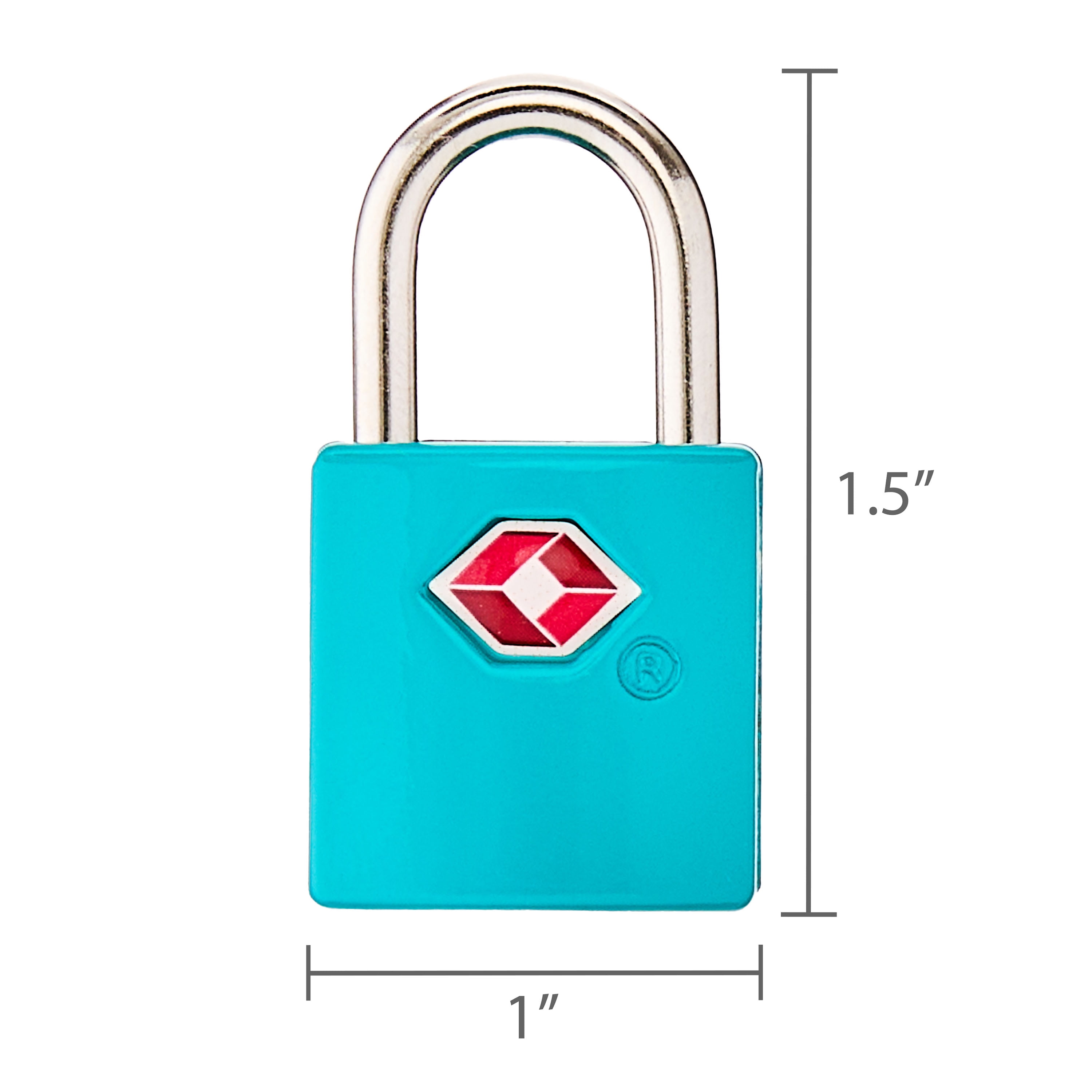(3 pack) Protégé Key Luggage Lock Set of 2 in Blue Atoll