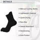 thumbnail image 4 of Calcetines de ciclismo Unique Bargains, secado rápido, antideslizantes, absorbentes de sudor, desodorantes y anti-fricción, negros, tamaño M, neutros y universales, 4 of 7
