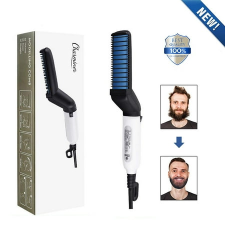 Kadell Kadell Electric Hair Straightener Brush Men Quick Beard