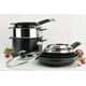 thumbnail image 4 of Juego de utensilios de cocina Anolon SmartStack, anodizado duro, 10 piezas, negro, 4 of 8