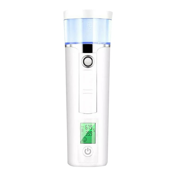 Qarigey Pulverizador de niebla fría recargable, humidificador USB práctico hidratante portátil Protección de la piel blanco