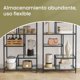 thumbnail image 4 of VASAGLE Estantería de Almacenamiento 6 Niveles Vidrio Templado 30x80x180 cm, 4 of 5