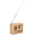 thumbnail image 1 of Caja de música de madera de haya con forma de radio, decoración de caja musical, manualidades, regalo para niños (estilo B), 1 of 8