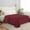 Burgundy, variant on General Premium Hotel Quality 1-Piece Flat Sheet, Luxury & Softest 1500 Thread Count Egyptian Quality Bedding Flat Sheet, Wrinkle, Stain and Fade Resistant, King, Grey