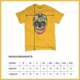 thumbnail image 5 of Tee Hunt Dean Russo Sugar Skull T-Shirt Day of The Dead Neon Calaver Men's Tee, Yellow, 4X-Large, 5 of 5