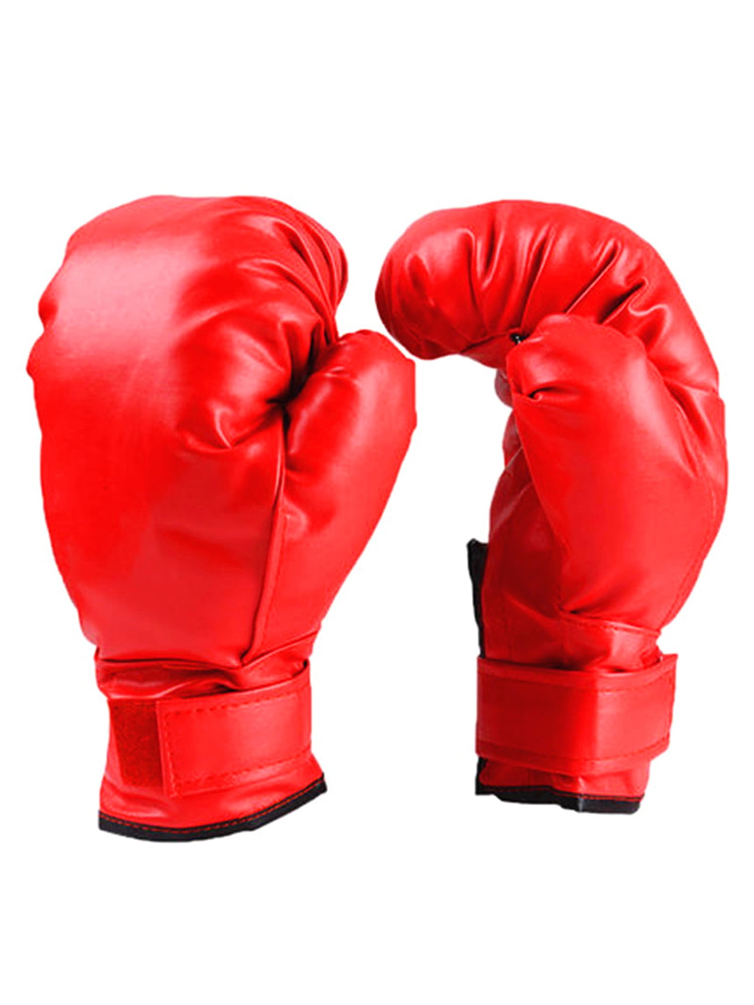 Details about   1 Pair PU Leather Boxing Gloves Fighting Training Sparring Dual Punching Gloves 