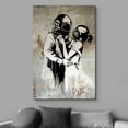 thumbnail image 2 of wall26 Canvas Print Wall Art Banksy British Artist Deep Sea Diver Lovers Spray Paint Graffiti &amp; Street Art Urban Illustration Modern Art Boho for Living Room, Bedroom, Office - 24"x36", 2 of 5