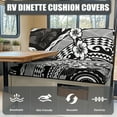 thumbnail image 4 of FOR U DESIGNS Hibiscus Floral Print 2 Pcs RV Dinette Cushion Covers Elastic Camper Cushion Slipcover Non-Slip RV Couch Cover Furniture Protector for RV Camper Car Bench, 4 of 7