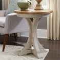 thumbnail image 5 of Farmhouse Reimagined White Round Chair Side Table, 5 of 5