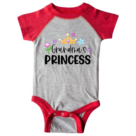

Inktastic Grandma s Princess Crown and Flowers Gift Baby Girl Bodysuit