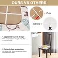 thumbnail image 2 of Dining Chair Seat Covers Set of 6, Stretch Printed Seat Covers for Dining Room Chairs, Soft Removable Washable Chair Seat Protector Seat Cushion Slipcovers for Kitchen, Office, 2 of 6