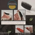 thumbnail image 3 of xianlin-Dolphin Charcoal Toothbrush Extra Soft Bristle Manual Soft Long Flossing, Ultra Clean Toothbrush, Good for Sensitive Teeth and Gums (Multi, Charcoal 4 Packs), 3 of 4