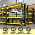 thumbnail image 7 of 4-Tier Yellow and Black Shelves, 300KG Per Shelf, 7 of 7