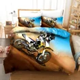 thumbnail image 4 of Luxury Bedding Set Motorcycle Print Duvet Cover Set with Pillowcase Motocross Bedspread boy‘s Bed Set, 4 of 7