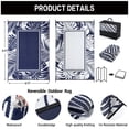 thumbnail image 2 of BERTHMEER Outdoor Rugs 6'x9' Plastic Straw,Waterproof Reversible Patio Rugs for Deck,Beach,Picnic,Garden and Balcony,Blue&White, 2 of 5