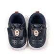 thumbnail image 3 of Cute Cartoon Rabbit Baby Slip On Sneakers for Boys Girls Breathable Leather Toddler Non Slip Walking Shoes Blue Size 3 Infant, 3 of 7