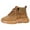 Khaki, variant on XIMIN Women's Platform Desert Sand Suede Lace-up Work Sneakers Stylish Durable Hiking Outdoor Sports Footwear Casual Sneakers Comfortable Casual Shoes for Autumn Winter