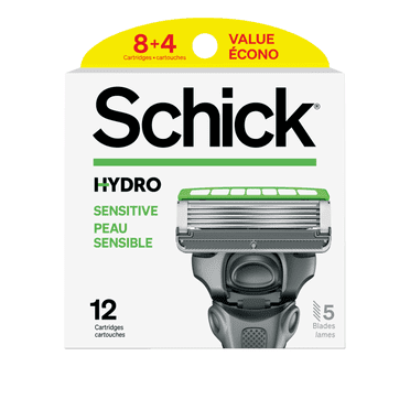 Schick Hydro Sensitive Razor Refills, 12ct (Pack of 1)