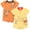 Orange/yellow, variant on Disney Winnie the Pooh Tigger Newborn Baby Boys 2 Pack Henley Rompers Newborn to Infant