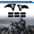 thumbnail image 2 of Accesorios para Casco de Motocicleta Decoración Orejas Nekomimi para Cascos de Motocicleta Bicicleta Esquí Negro Rosa Stickers 1 Set, 2 of 6