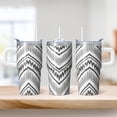 thumbnail image 2 of Bohemian Style Insulated Cup 20oz with Lid and Straw - Stainless Steel Double Wall Vacuum Travel Mug, Leakproof Thermal Tumbler, 2 of 5