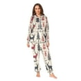 thumbnail image 2 of FORMRS Onesies Pajama for Adults Unisex Hoodie Winter Jumpsuit One Piece Sleepwear, Sizes S-2XL, Red Deer, 2 of 7