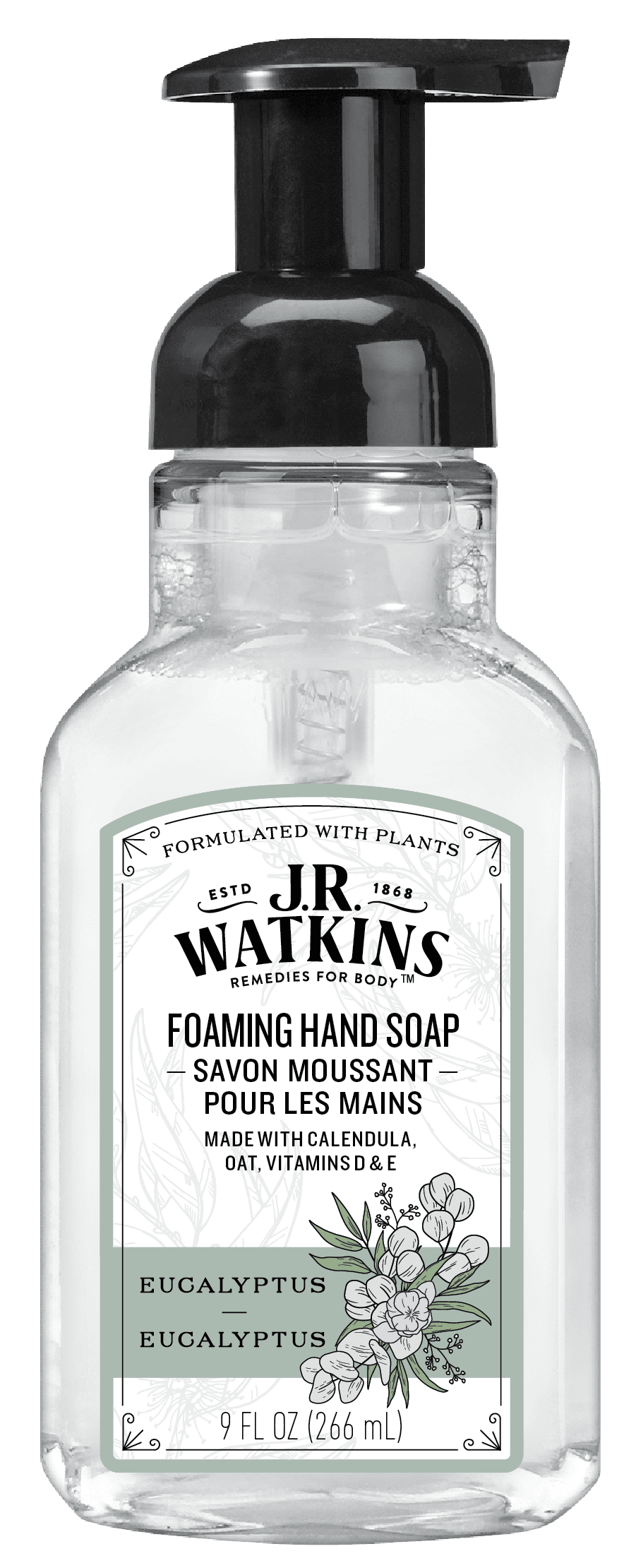 J.R. Watkins Foaming Hand Soap, Eucalyptus, 9 fl oz