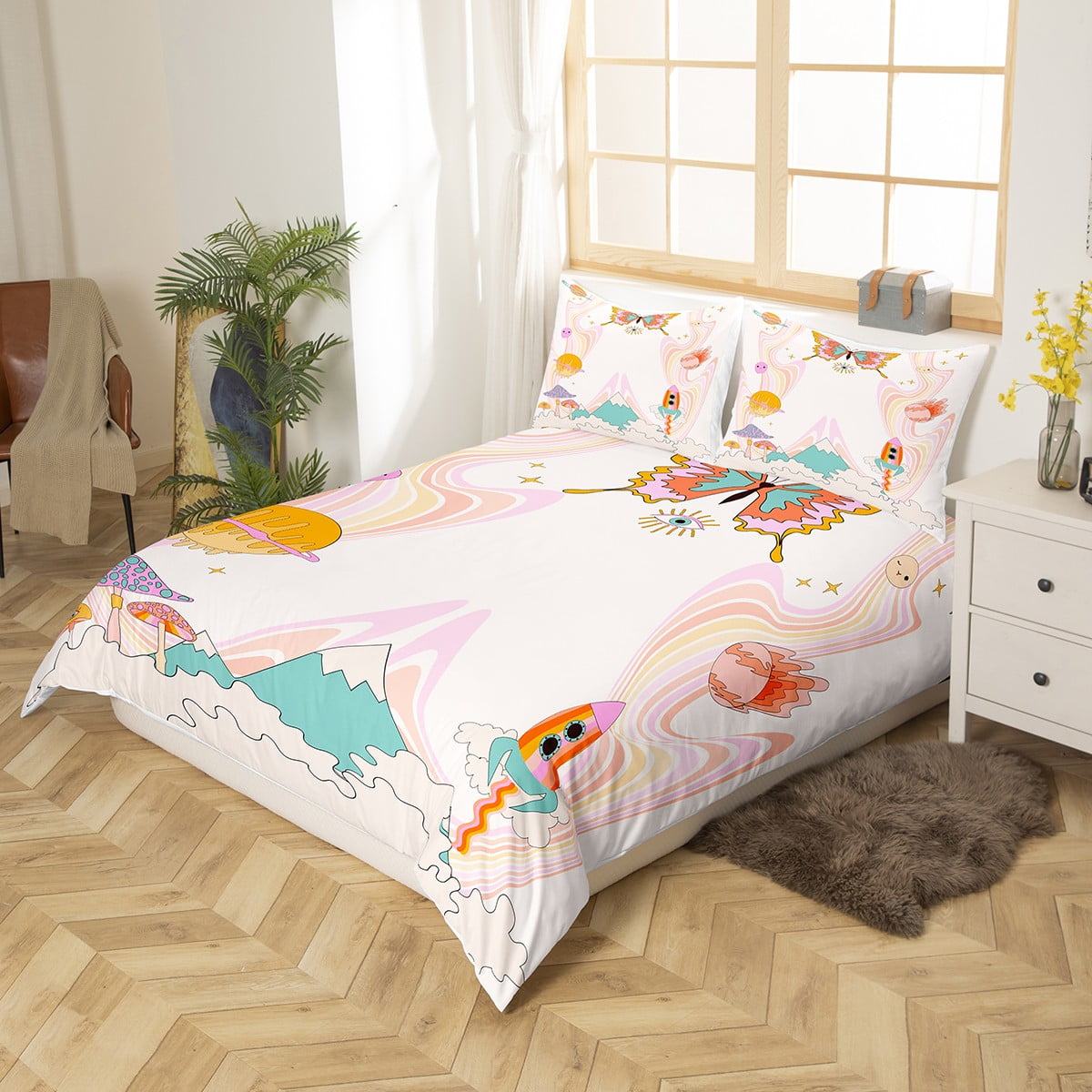 Girly queen size bedroom set hot sale