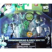 Bandai Diamondhead And Grey Matter Ben 10 Alien Creation Chamber Figures